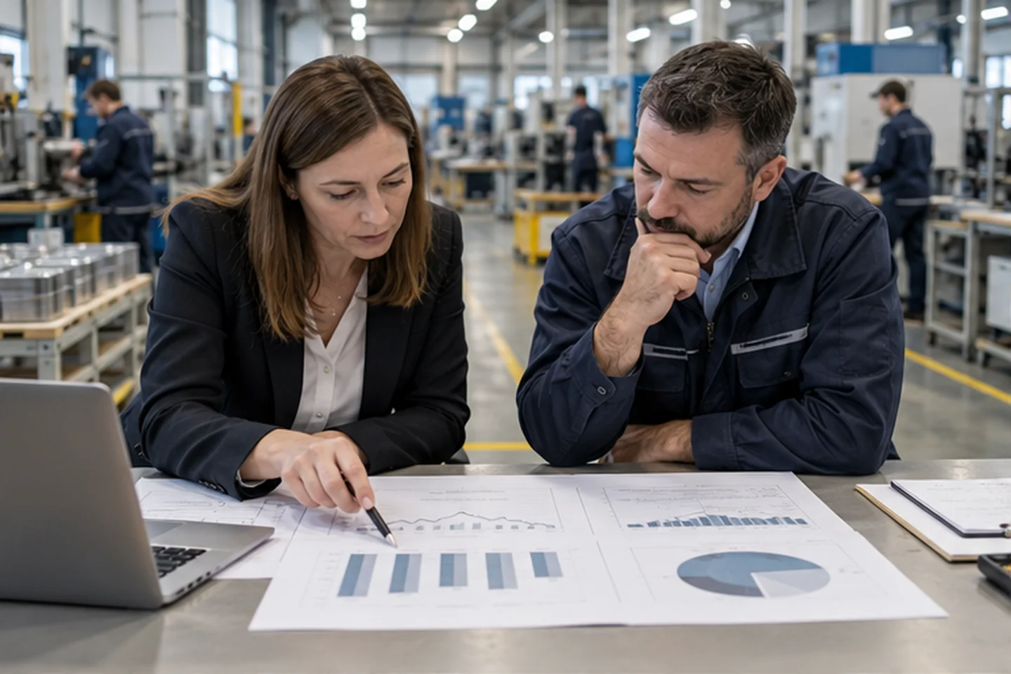 Kontroler finansowy omawiający przyczyny odchyleń budżetu od wykonania