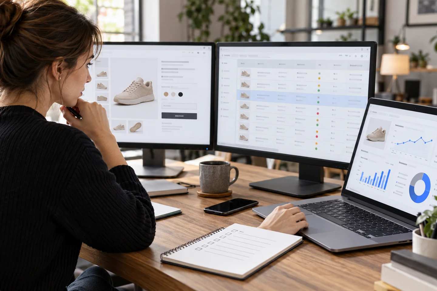 Specjalista porównujący dane produktu w sklepie, feedzie i Merchant Center