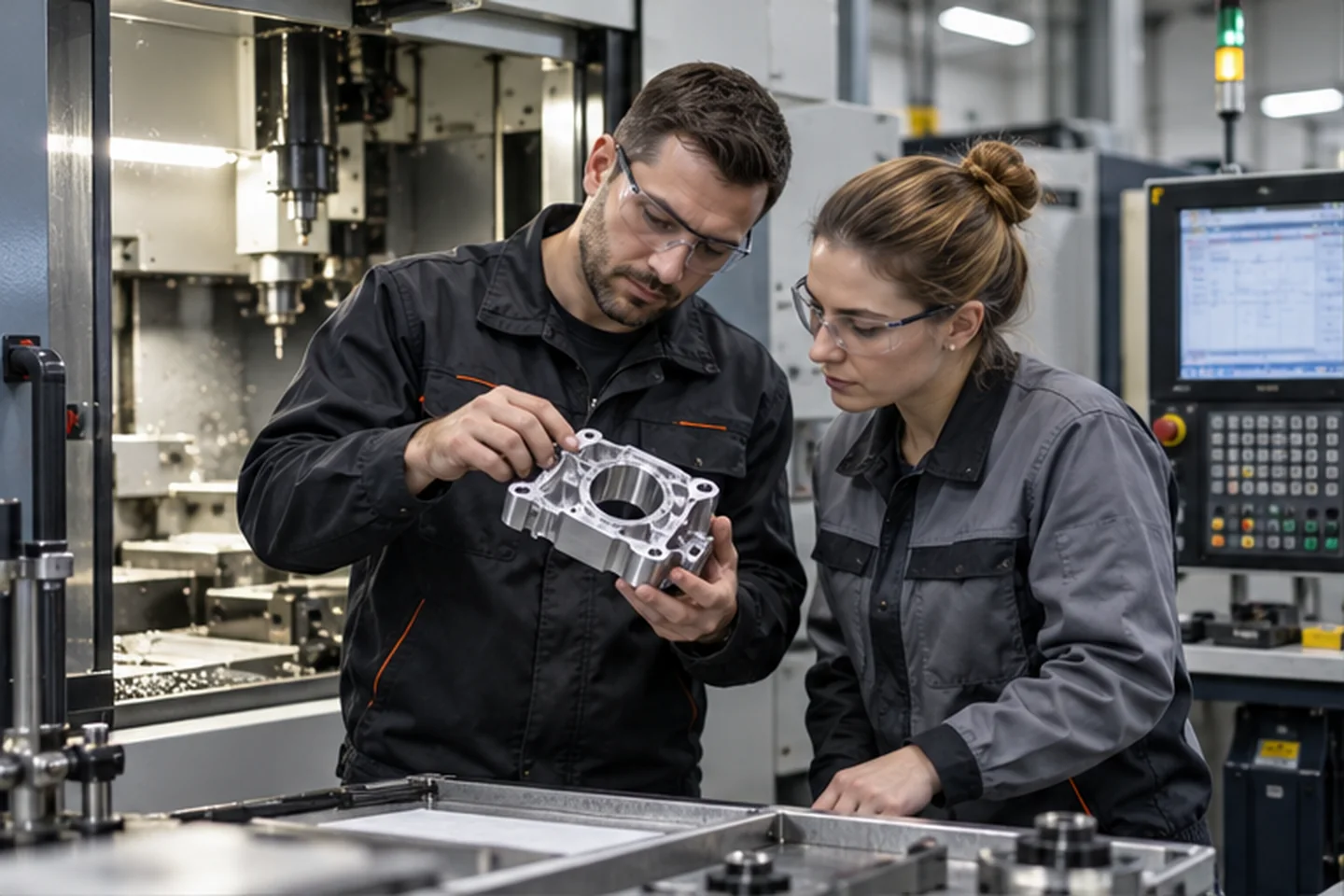 Kontrola pierwszej sztuki po uruchomieniu maszyny produkcyjnej